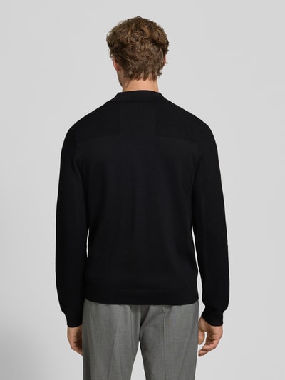 BOSS Green Relaxed Fit Poloshirt mit Woll-Anteil Modell 'KN_Momentum-X PL' Black 5