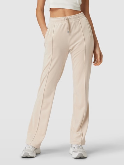 Juicy Couture Spodnie typu track pants z przeszytym kantem model ‘TINA’ Piaskowy 4