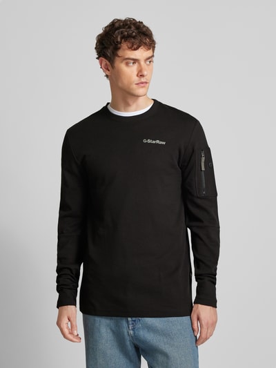 G-Star Raw Longsleeve met logoprint Zwart - 4