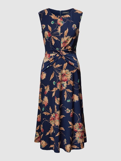 Lauren Ralph Lauren Midi-jurk met bloemenmotief, model 'TESSANNE' Marineblauw - 2