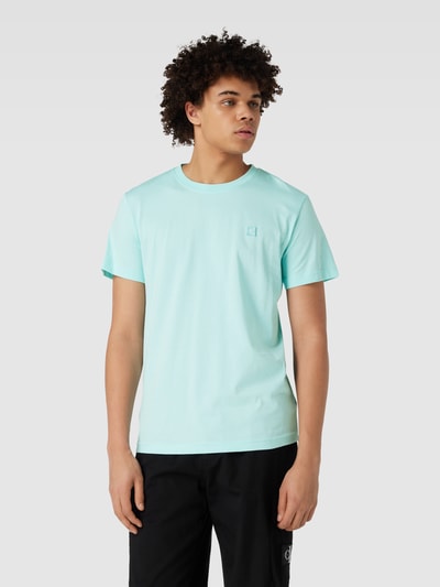 Calvin Klein Jeans T-Shirt mit Label-Stitching Aqua 4