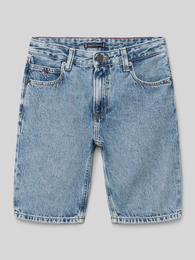 Tommy Hilfiger Teens Jeanshorts im 5-Pocket-Design mit Logo-Stitching Blau 1