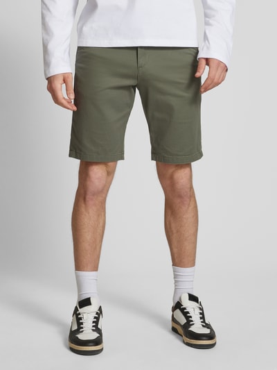 Jack & Jones Regular Fit Shorts mit Eingrifftaschen Modell 'BOWIE' Oliv 4