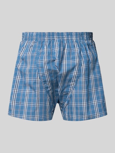 Produktfoto, Boxershorts mit elastischem Bund im 3er-Pack von MCNEAL aus Reine Baumwolle, Regular-Fit, kariert, Label-Detail, 3er-Pack