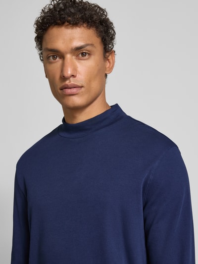 Christian Berg Men Shirt met lange mouwen en opstaande kraag Donkerblauw - 3