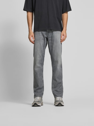 Closed Straight Fit Jeans aus reiner Baumwolle Mittelgrau 4