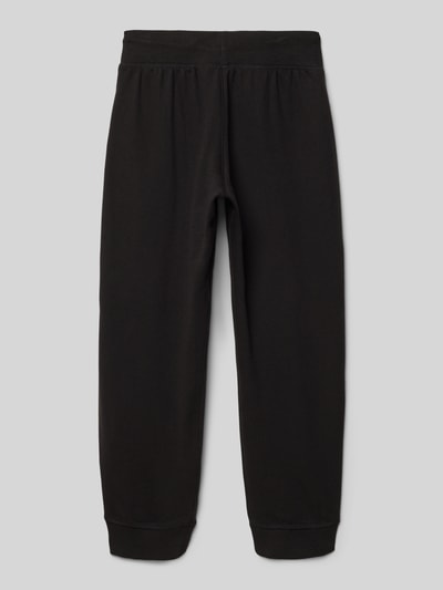 HUGO Relaxed Fit Sweatpants mit Label-Print Black 3