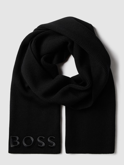 BOSS Beanie mit Label-Detail Modell 'Zuria' Black 2