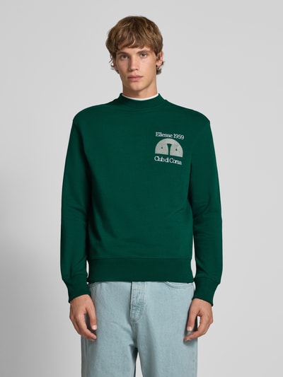 Ellesse Sweatshirt met labelstitching Donkergroen - 4