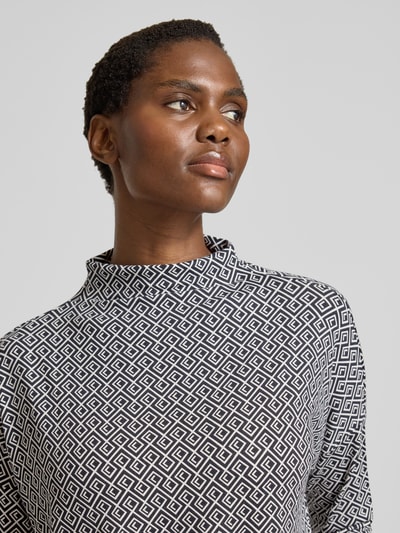 Christian Berg Woman Bluzka z długim rękawem ze stójką Czarny 3