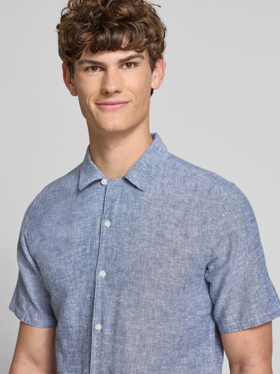 Only & Sons Vrijetijdsoverhemd met reverskraag, model 'CAIDEN' Bleu - 3