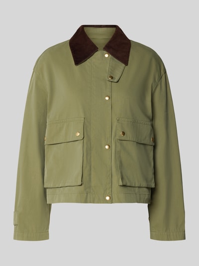 Marc O'Polo Regular fit barn jacket van katoenmix Rietgroen - 2