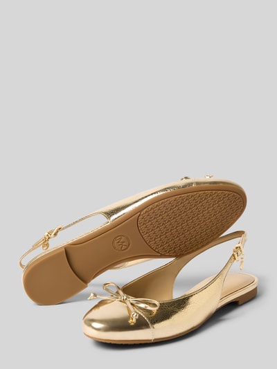 MICHAEL Michael Kors Ballerina aus Leder-Mix Modell 'Piper' Gold 4