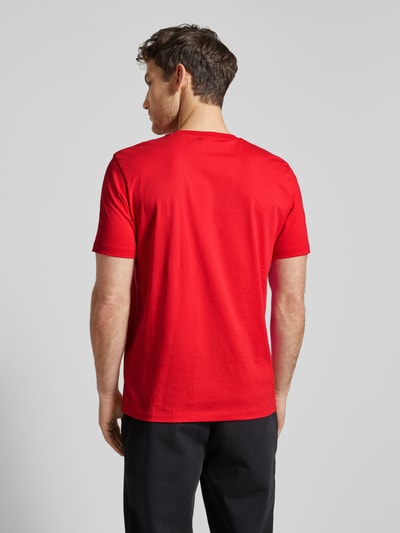 HUGO T-Shirt mit Label-Print Modell 'Dimoniti' Rot 5