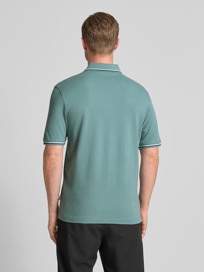 bugatti Koszulka polo z krótką listwą guzikową Petrol 5