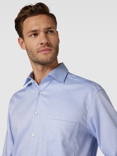 Eterna Comfort fit zakelijk overhemd met kentkraag Bleu - 3