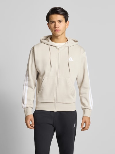 adidas Sportswear Regular fit sweatjack met viscose Zand - 4