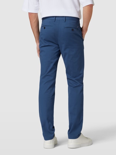 Tommy Hilfiger Chino met Franse steekzakken, model 'DENTON' Blauw - 5