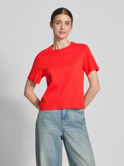 s.Oliver RED LABEL Regular Fit T-Shirt aus reiner Baumwolle Rot 4