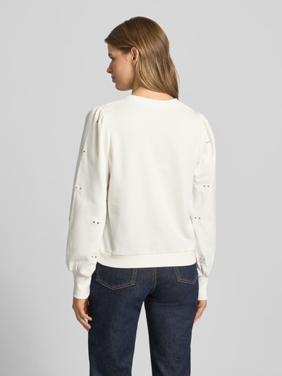 ONLY Regular Fit Sweatshirt aus Baumwoll-Mix Modell 'FEMME' Offwhite 5