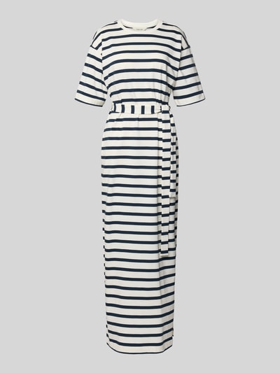 Selected Vloeiend sweatshirtjurk van puur biologisch katoen model 'ESSENTIAL' Marineblauw - 2