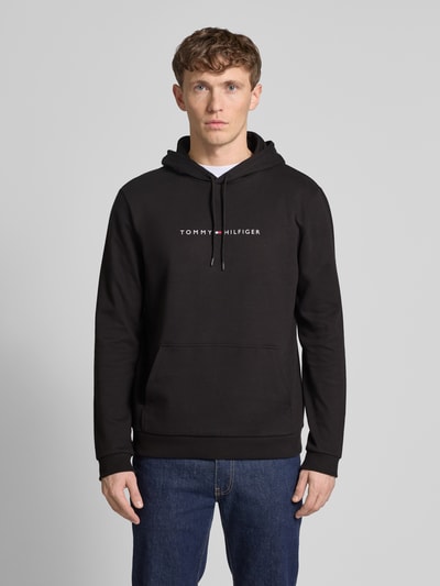 Tommy Hilfiger Hoodie mit Label-Print BLACK 4