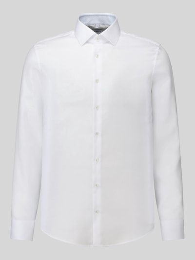 Seidensticker Slim Fit Businesshemd aus reiner Baumwolle Modell 'New Kent Patch' Weiss 2