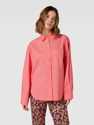 Second Female Overhemdblouse met borstzak, model 'Alunin New Shirt' Roze - 4