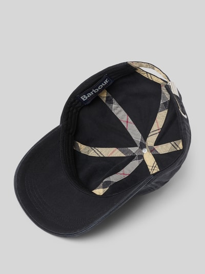 Barbour Czapka z daszkiem z czystej bawełny model 'CASCADE' Czarny 2