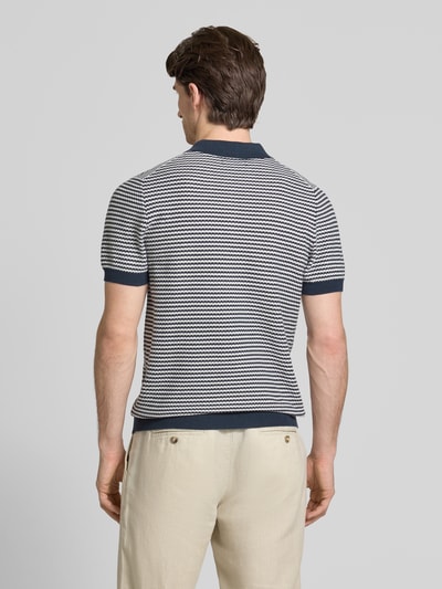 Christian Berg Men Poloshirt mit kurzer Knopfleiste Marine 5