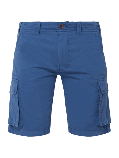 Pierre Cardin Cargoshorts met logopatch Koningsblauw - 2