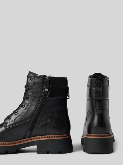 Tamaris Leren boots met treklus Zwart - 2