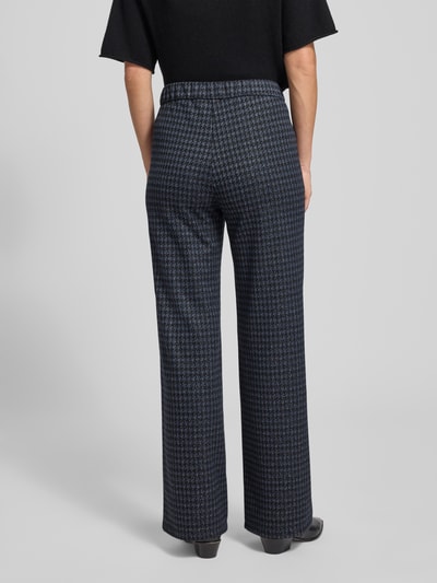 Brax Wide fit stoffen broek met viscose, model 'Maine' Donkerblauw - 5