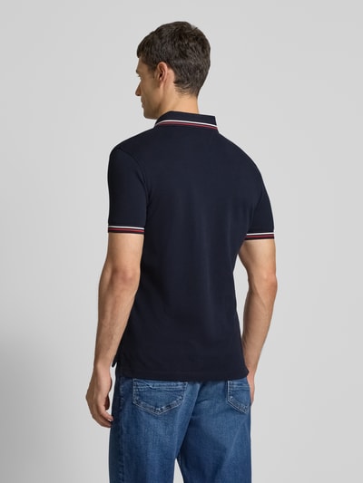 Tommy Hilfiger Slim Fit Poloshirt mit Logo-Stitching Marine 5