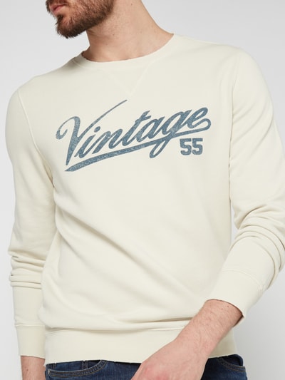 Vintage 55 Sweatshirt mit Logo-Print Ecru 5