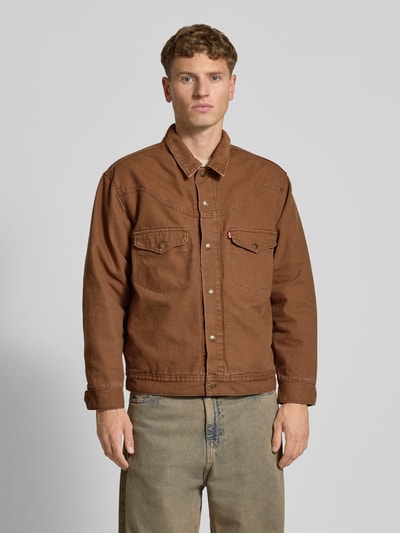 Levi's® Jacke mit Brusttaschen Modell 'WESTERN SHORTHORN' Hellbraun 4