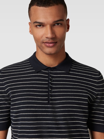 CINQUE Poloshirt mit Streifenmuster Modell 'Per' Marine 3