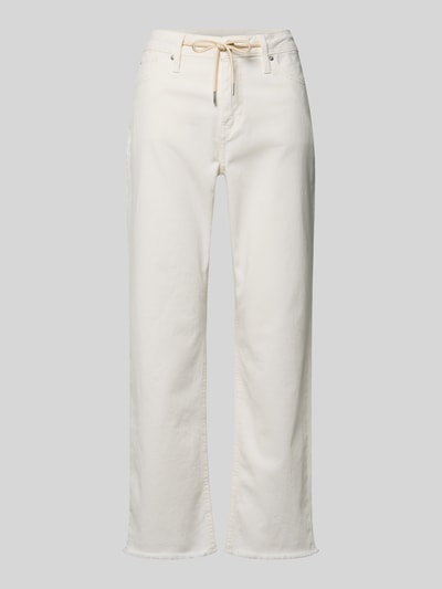 s.Oliver RED LABEL Jeansy o kroju straight fit z mieszanka bawełny model 'KAROLIN' Biały 2