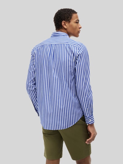 Tommy Hilfiger Regular Fit Freizeithemd aus reiner Baumwolle Marine 5