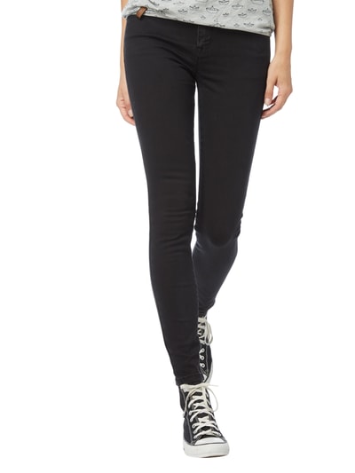 Review Coloured Skinny Fit Jeans mit Stretch-Anteil Black 4