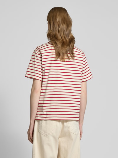 Weekend Max Mara T-Shirt mit Label-Stitching Modell 'OLGA' Rot 5