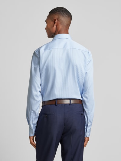 Eterna Slim fit zakelijk overhemd met haaikraag Bleu - 5