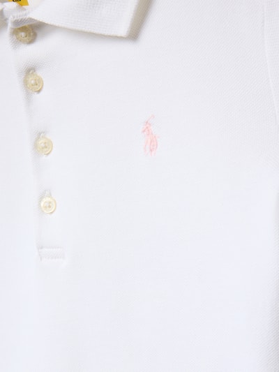 Polo Ralph Lauren Kids Regular Fit Poloshirt mit Logo-Stitching Weiss 2