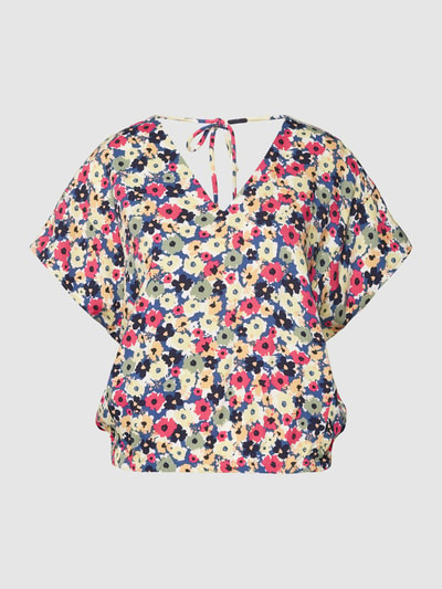 Armedangels Blouseshirt met bloemenmotief, model 'NAADINE' Koningsblauw - 2