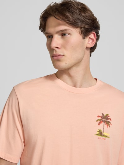 JACK & JONES Relaxed Fit T-Shirt mit Motiv-Print Modell 'Vintage' Apricot 3