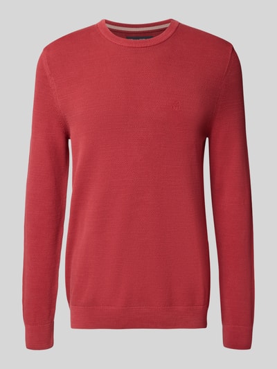 Marc O'Polo Regular Fit Strickpullover aus reiner Baumwolle Rot 2