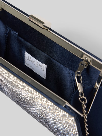 Jake*s Cocktail Abendtasche mit Ziersteinbesatz Marine Melange 4
