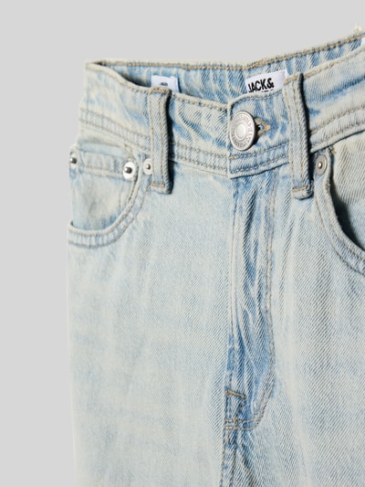 Productfoto, Wide Fit Jeans in 5-pocket-design model 'Alex' van Jack & Jones, katoen, lichte denim, knoop- en ritssluiting, voor kinderjeans