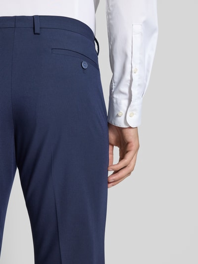 MCNEAL Slim Fit Anzughose mit Bügelfalten Marine 3