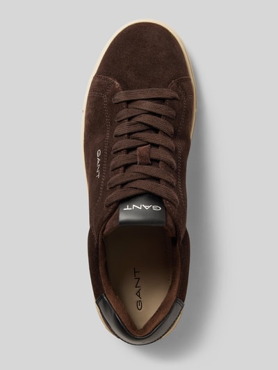 Gant Sneakers van leer met labeldetail, model 'Mc Julien' Donkerbruin - 3